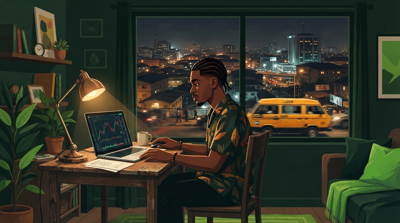 Trader Life game artwork: a trader's life in Lagos